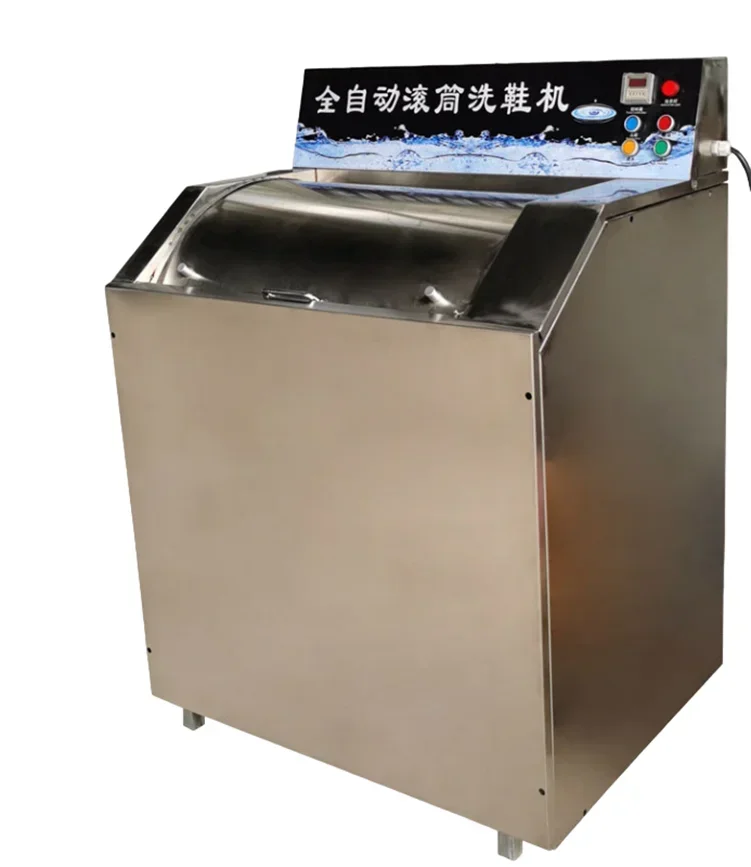 غسالة أحذية الغسيل الأوتوماتيكية الاحترافية، غسالة صغيرة مدمجة لغسل الأحذية، حوض فولاذي مطلي بالخزف