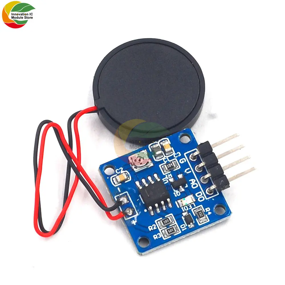 Vibration Switch Sensor Module Piezoelectric Vibration Tapping Sensor Module Vibration Switch Module 5.0V DC AD/DO