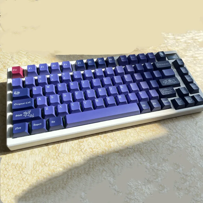 NEO aspect roselia keycap rosebush Cherry profile Dye subbed Keys 140สำหรับ MX SWITCH คีย์บอร์ดเล่นเกมเชิงกล