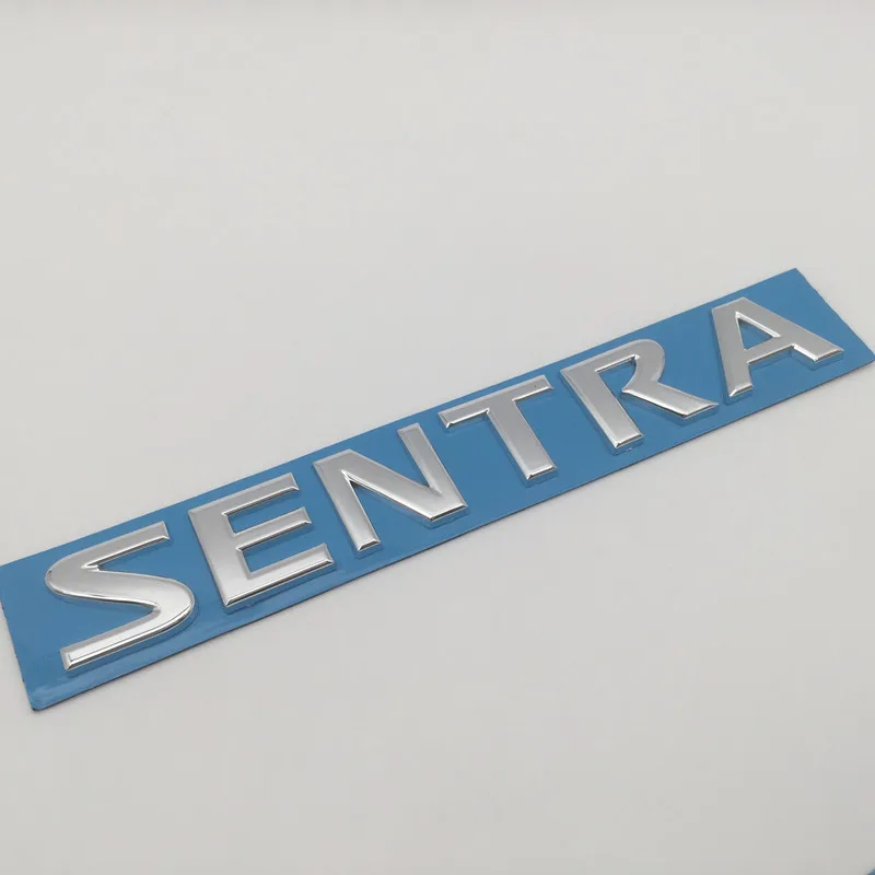 1pcs 3D ABS high quality SENTRA car Letter Emblem Rear tail trunk Decals badge sticker Decal styling auto Accessories