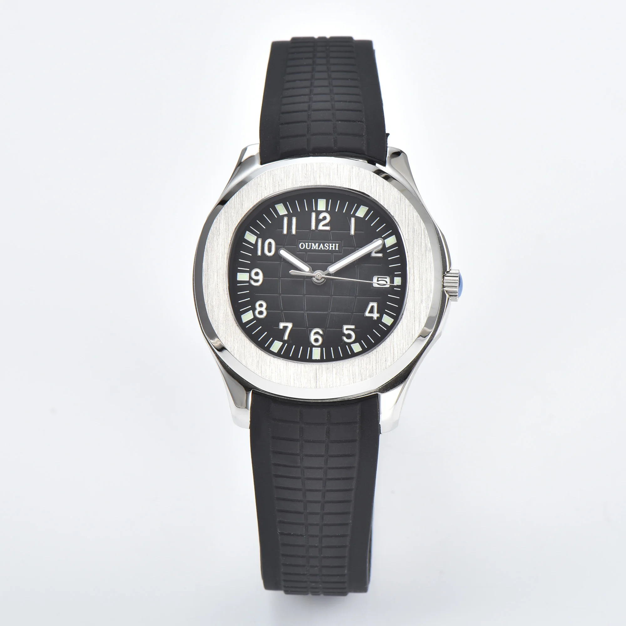 OUMASHI-reloj mecánico de lujo para hombre, cronógrafo de zafiro Simple de acero inoxidable, 40mm, NH35A