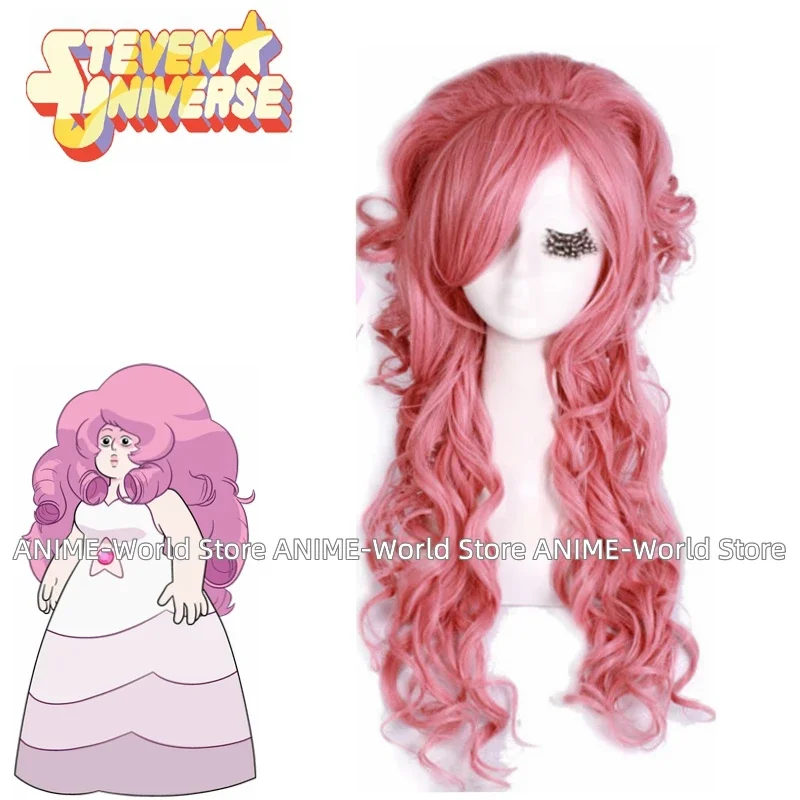 Steven Universe Rose Quartz Pinkl Dress Cosplay Custom Wig Custom size