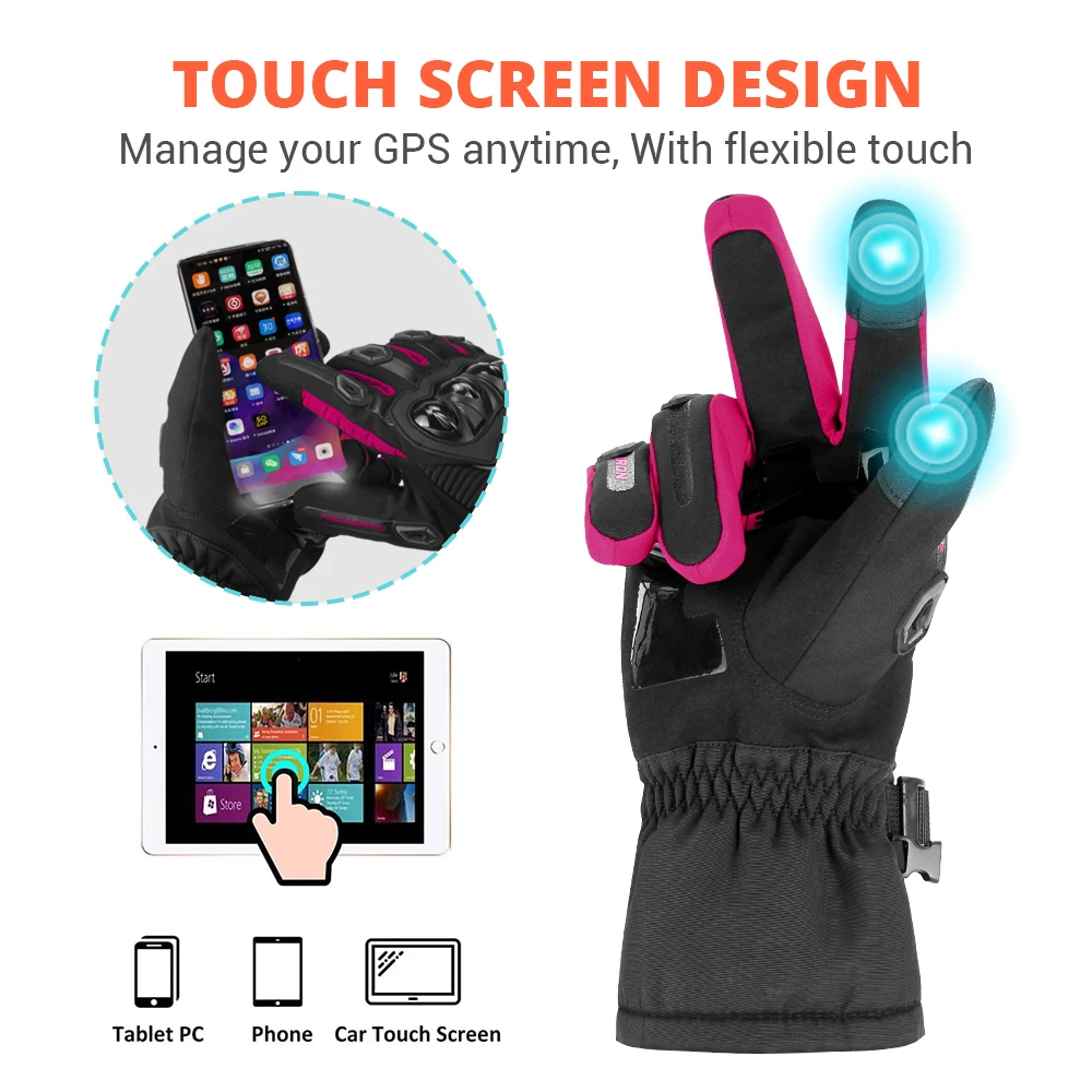 Motorcycle Gloves Touch Screen Men Women Bike Moto Gloves Waterproof Riding Motorcycle Bicycle Gloves