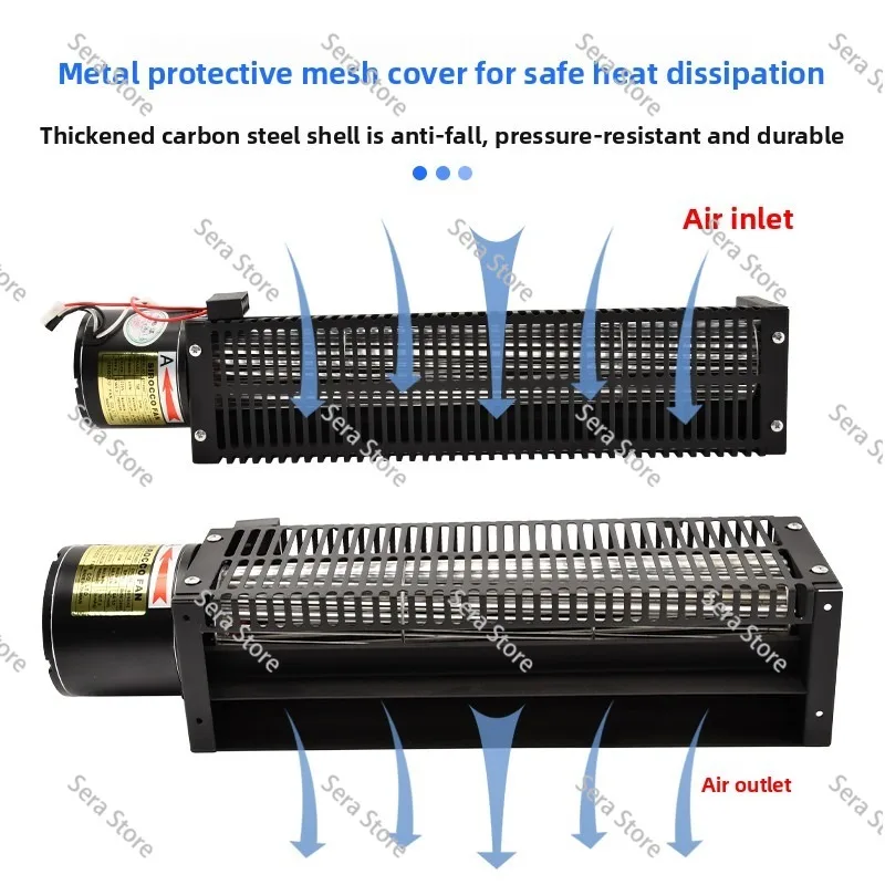 Cross flow fan 220v silent roller elevator heat dissipation constant current long strip reflow welding cross flow cooling fan