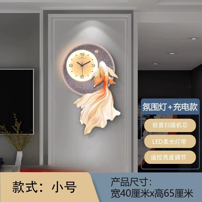 Настенные часы для гостиной, дивана, фон, настенная декоративная живопись, креативная атмосфера, часы, украшение на стену