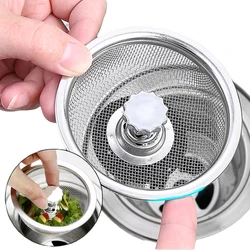 Filtro per lavello da cucina in acciaio inossidabile filtro a rete per lavello filtri per fognature scarichi a pavimento per bagno Catcher scarico foro filtro schermo trappola