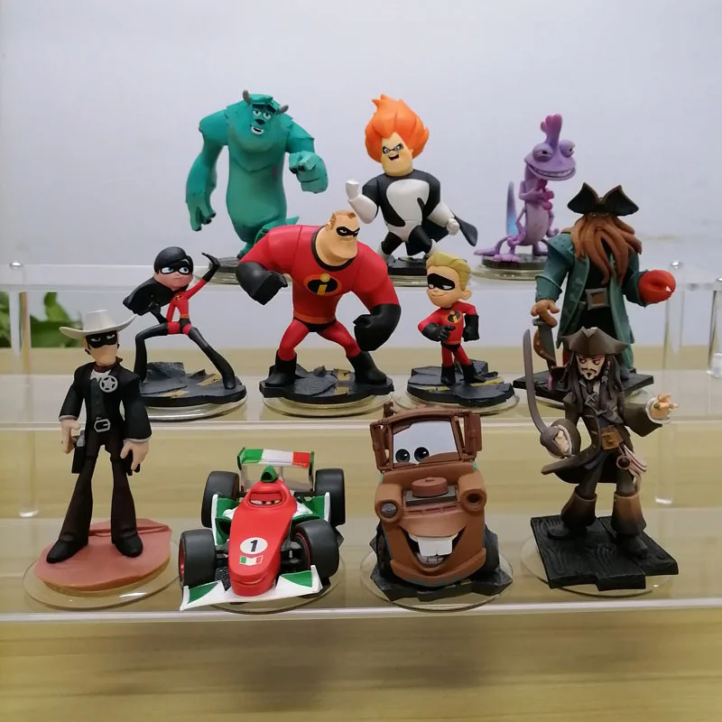 Disney Infinity Lone Ranger Jack Sparrow Davy Jones James P. Sullivan Incredible Francesco Doll Gifts Toy Model Figures Collect