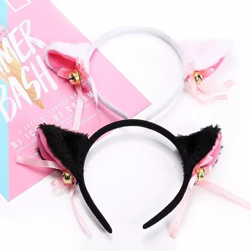 Fashion Plush Cat Ear Headband Girls Anime Cosplay Hair Hoop For Women Party Bar Hairband Hair Accessories Headwear Jewelry