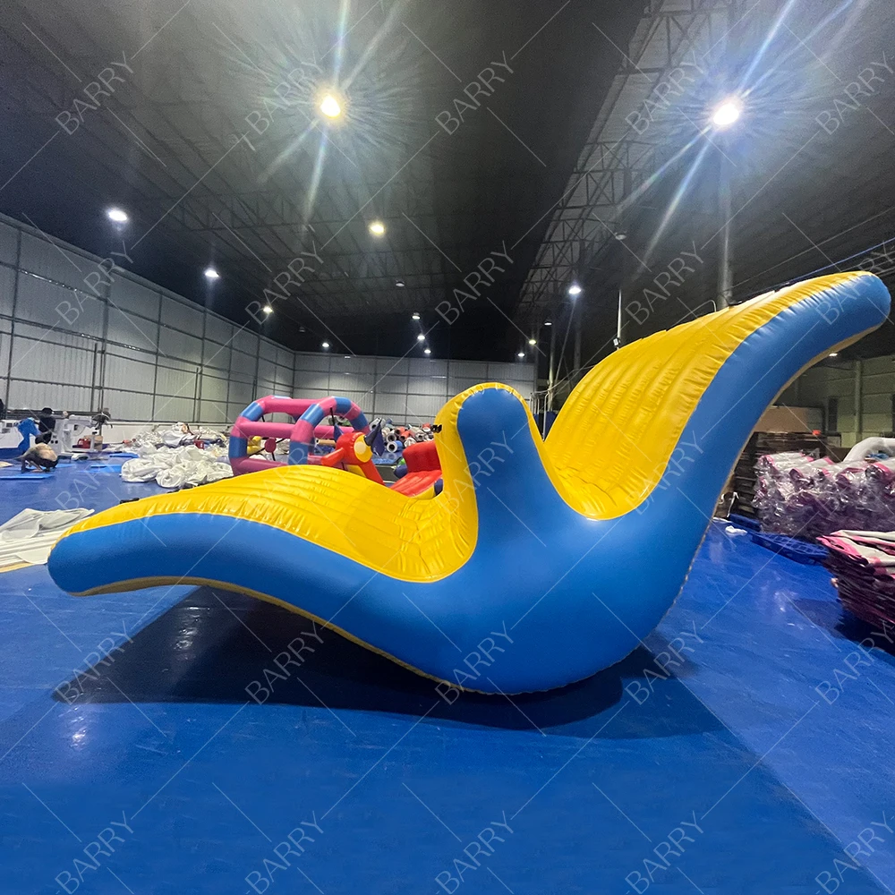 Commercial Water Play Toys Inflatable Floating Water Totter Revolution Inflatable Swing Water Seesaw Slide