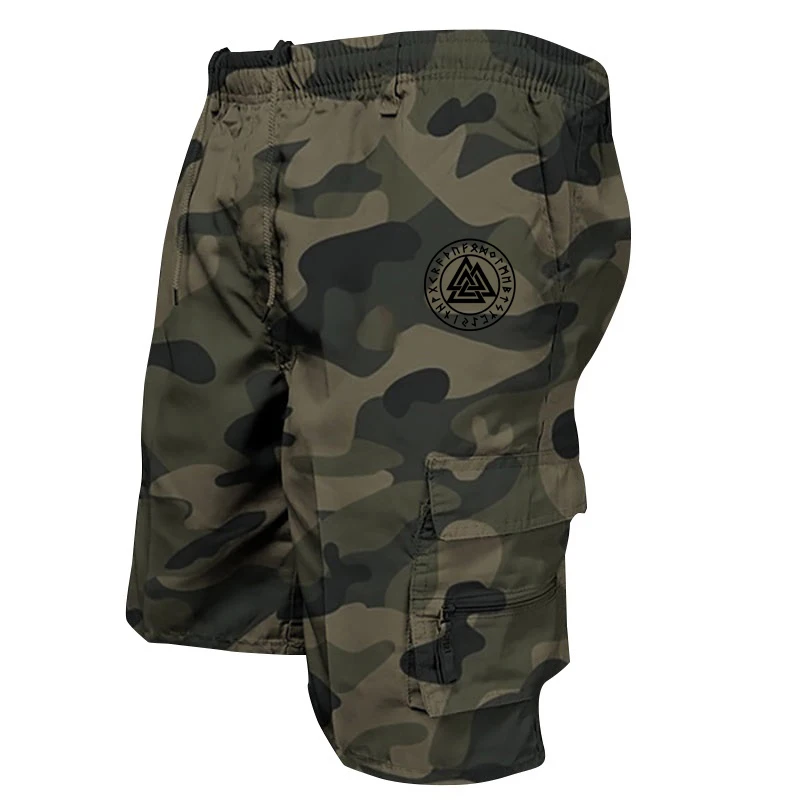 Summer Military Shorts Male Tatical Cargo Shorts Multiple Pockets Cropped Trouser Sports Hiking Five-point Pants Casual Jumpsuit