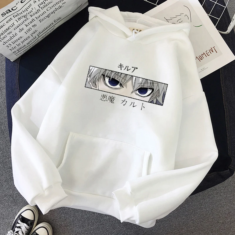 Hot Anime Hunter X Hunter Killua Zoldyck Hisoka Graphic Printed Hooded Men Women Casual Hoodies Streetwear Harajuku Sweatshirt