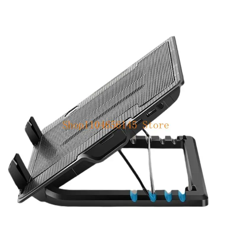 وسادة تبريد للكمبيوتر المحمول مبردات الكمبيوتر المحمول حامل مروحة الكمبيوتر المحمول وسادة تبريد لأجهزة الكمبيوتر المحمول مقاس 11-18 بوصة ومروحة هادئة قابلة للتعديل للكمبيوتر المحمول