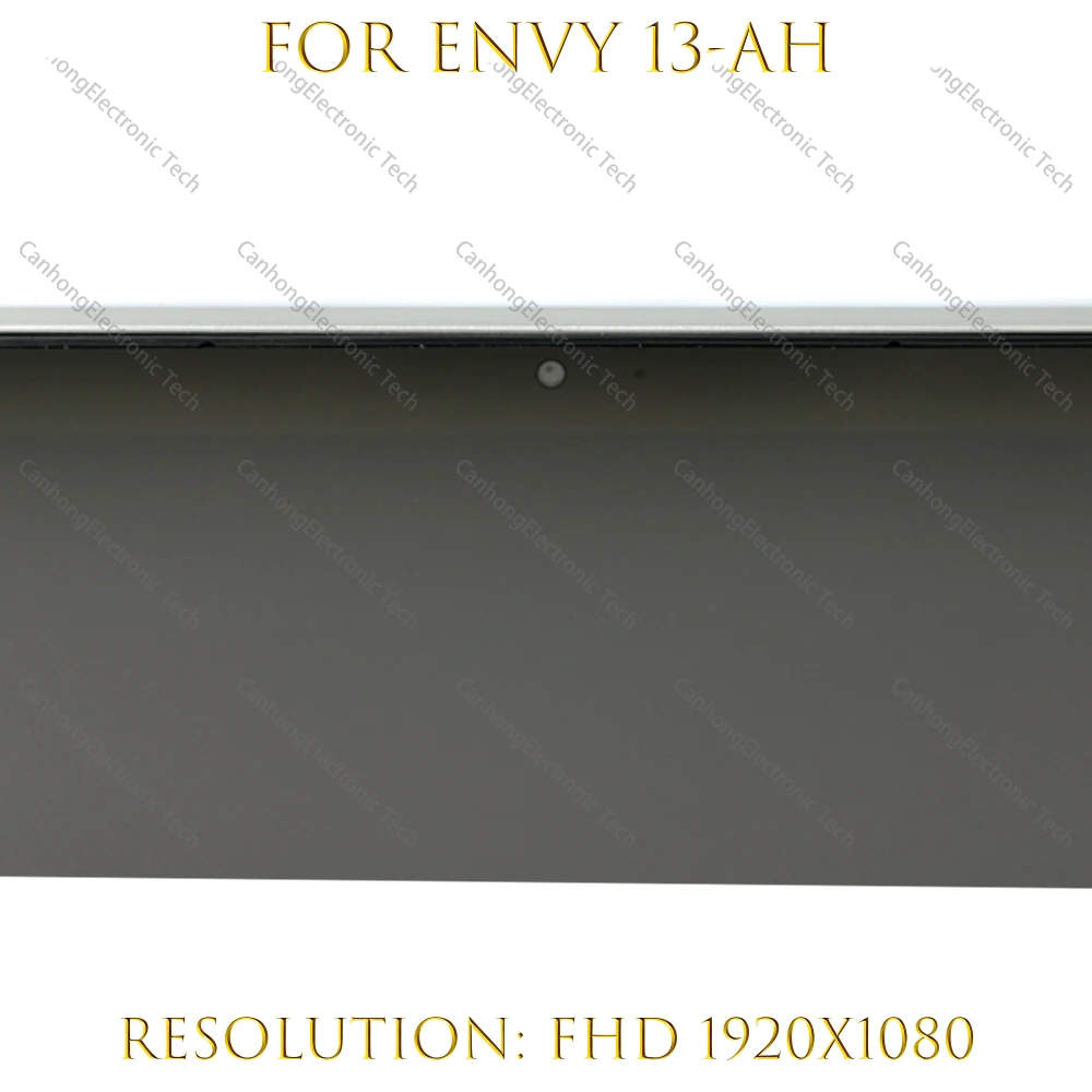 Imagem -05 - Substituição do Tela Táctil do Lcd para hp Conjunto Completo com Dobradiças hp Envy 13t-ah 13-ah0001ns 13 ah 1080p L39191001