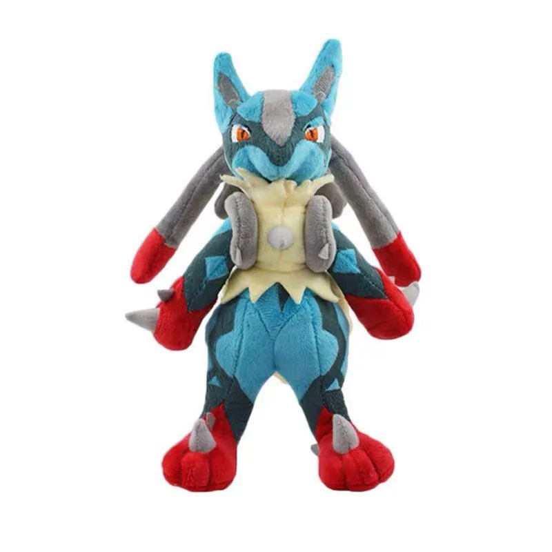 Kawaii 25 cm Grote Knuffel Gevulde Pop Ultra Evolved Lucario Luriou Evolution Leuke Kinderen Verjaardagscadeau Plushie voor kinderen