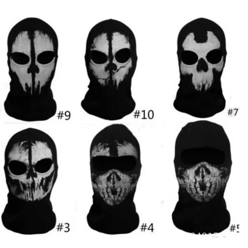 Mask Party Supplies Accs Cosplay Props Sunscreen Prevention Ghost skull Mask