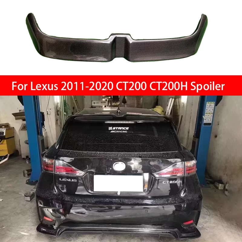 

For Lexus CT200 CT200H 2011-2020 Year Hatchback Rear Window Roof Spoiler Wings Real Carbon Fibe Car Accessories