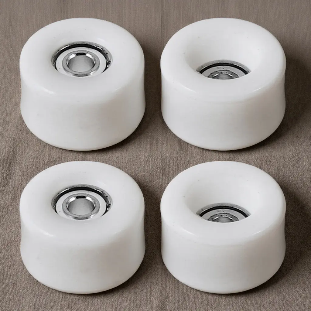 

4 шт. колеса для фингерборда с подшипниками, обеспечивающие плавное катание, сменные детали, точная конструкция, яркие цвета, прочные, многоразовые