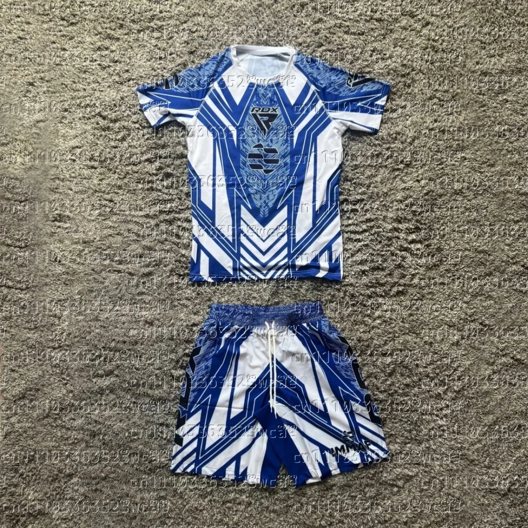 

RDX Fighting Competition New Jersey Fans Breathable T-shirt & Shorts Men's Casual Short Sleeve Boxing TopFamilyMatching