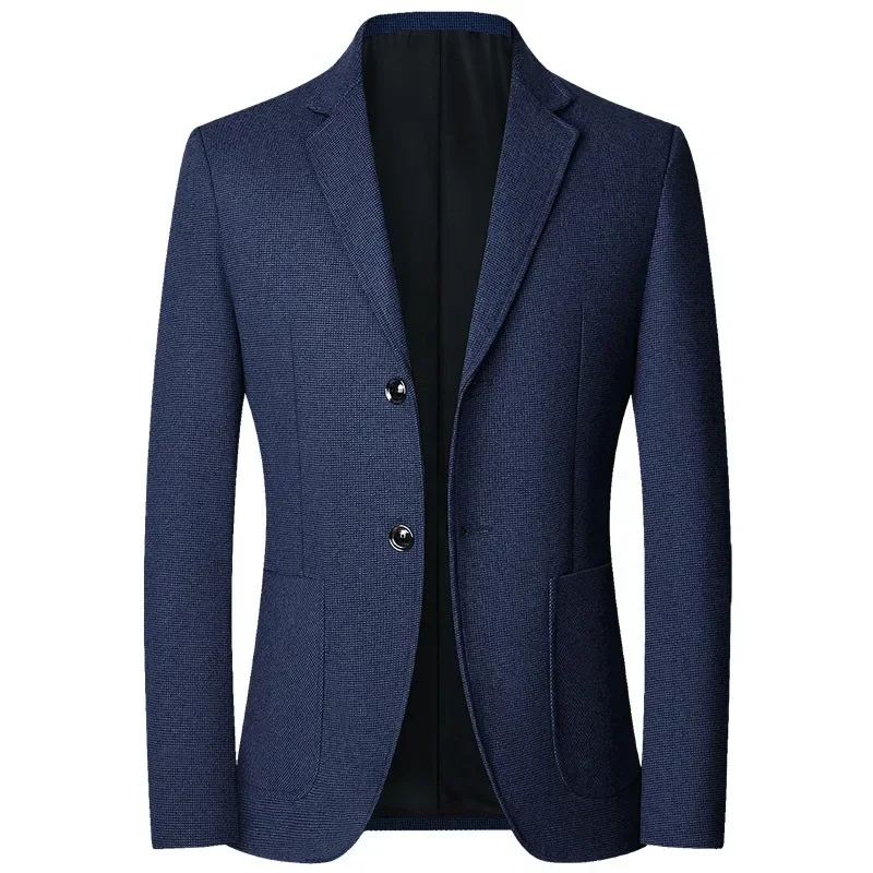 New Autumn Men Solid Casual Blazers Jackets Suits Coats Male Business Suits Designer Coats Male Formal Wear Slim Blazers Size 4X