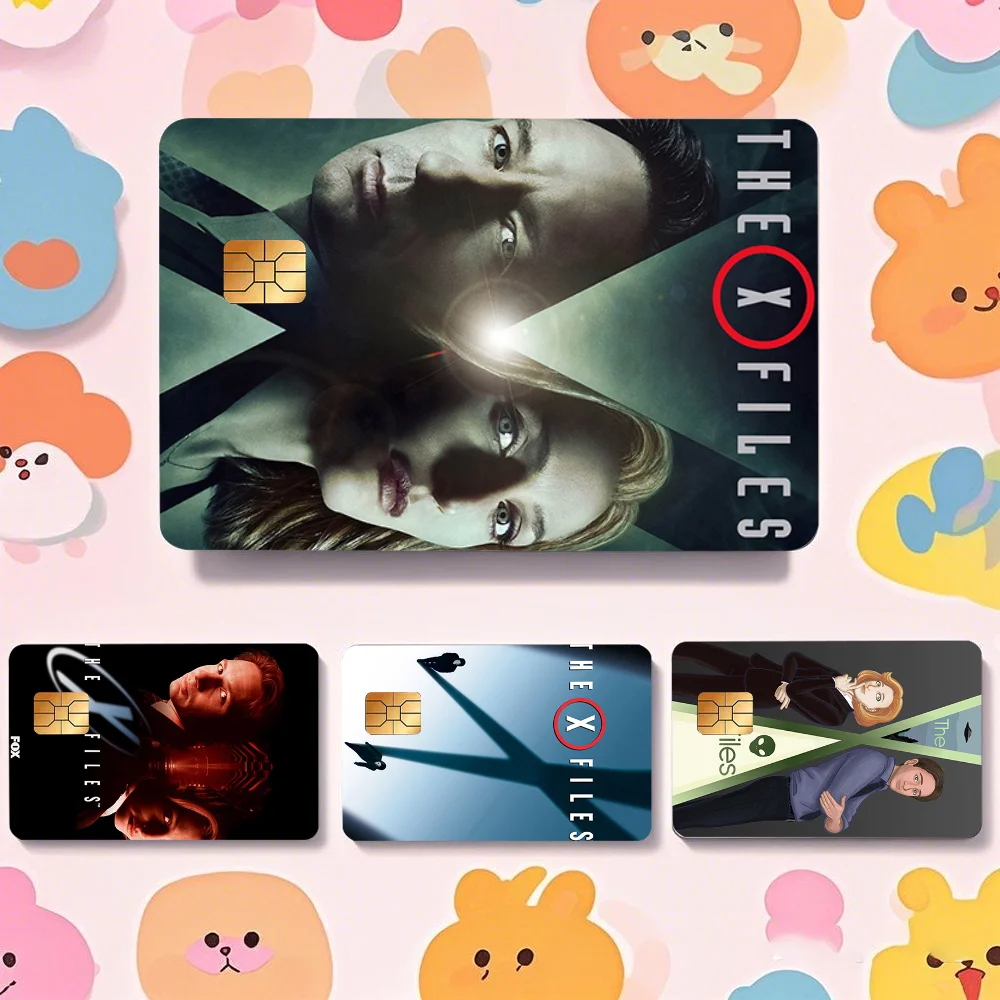 Classic Movie The X-Files Stickers Cartoon Credit Card Visa Debit Bank Charge Card Bus Metro Waterproof Sticker Decal Decoration