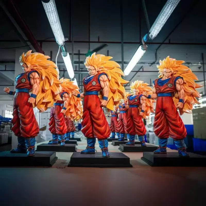 

54cm Anime 2% Goku Action Figures Statue Model Ornaments Pvc Desktop Chassis Collection Toy Periphery Figure Boy Surprise Gift