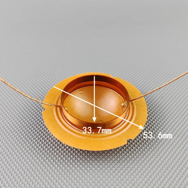 2PCS 33.7 Core Broadcast Treble Voice Coil Alarm Ring 8OHM 40W Speaker Repairs Voice Coil