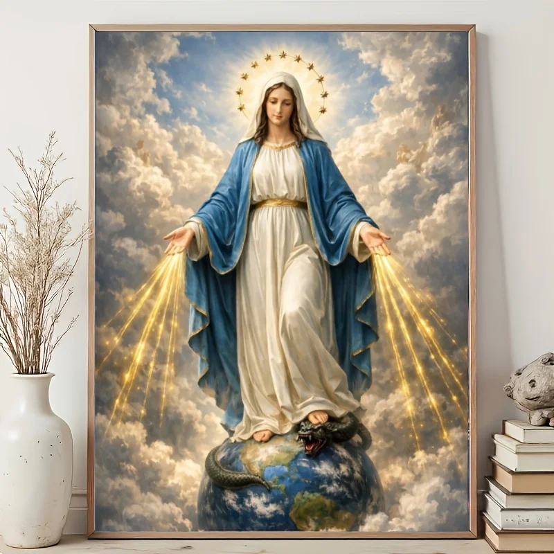 

500/1000/1200/2000PCS Puzzle The Holy Virgin Mary Jigsaw Modern Home Decoration Suitable As A Holiday Gift Holy Family Puzzle
