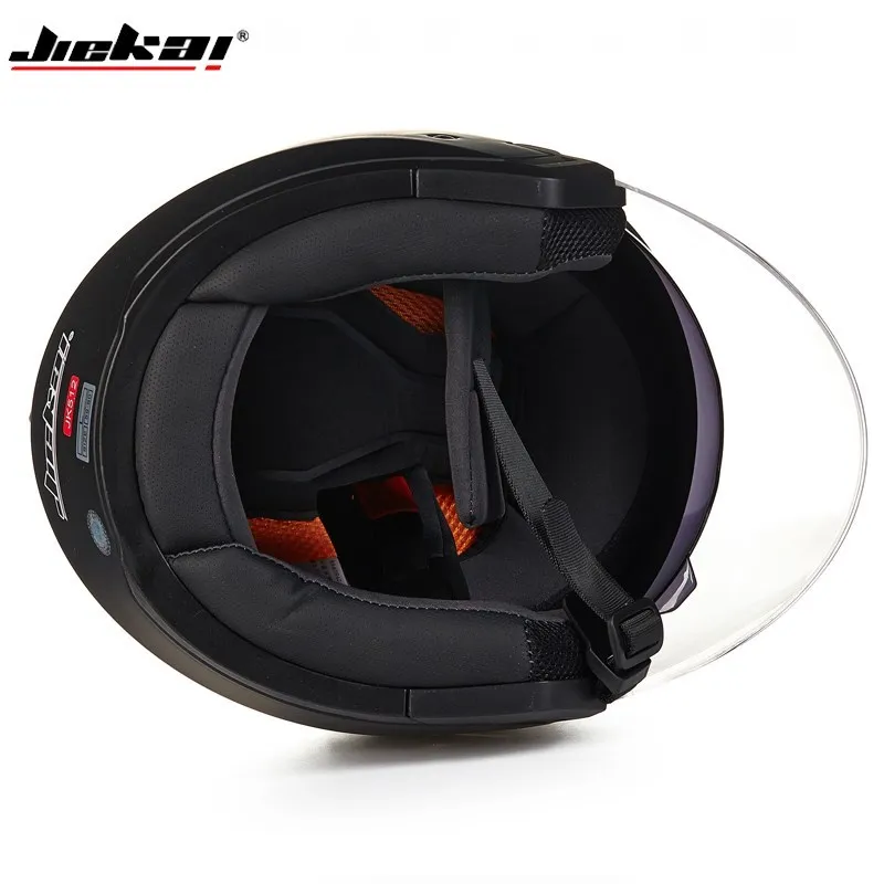 Casque de moto à visage ouvert ent.com, casques vintage avec double lentille, 138 pendentifs, course de moto, Jiekai