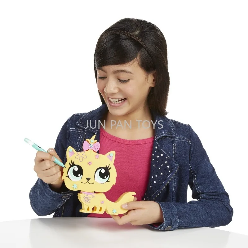 Original Littlest Pet Shop Digital Virtual Pet Handheld LCD Game Interactive Electronic Toy Kids Mini Collectible Cartoon Animal