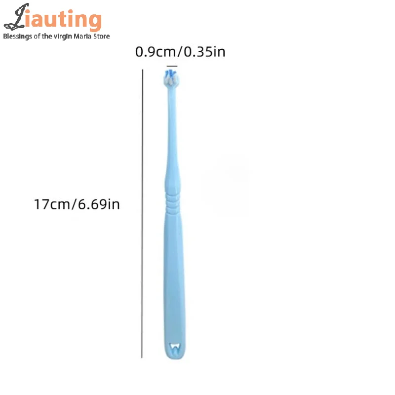 1/2/5 قطعة رأس صغير شعاع واحد لينة تنظيف الأسنان فرشاة الأسنان بين الأسنان لينة الشعر زرع الكبار أداة العناية بالفم