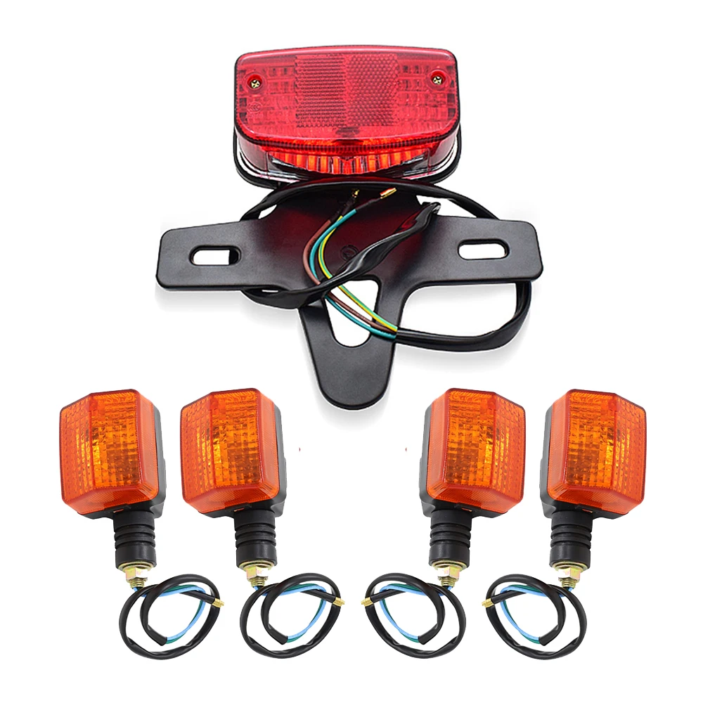 

Motorycle Tail Light for Zongshen Lifan Jialing JH125L JH150L ZS150 Dirtbike Triangle Bracket Rear Brake Stop Lamp Indicators