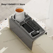 Couch Cup Holder Silicone Anti-Slip Sofa Coaster Arm Chair Couch Recliner Remote Control Organizer Holder Sofa Armrest Tray
