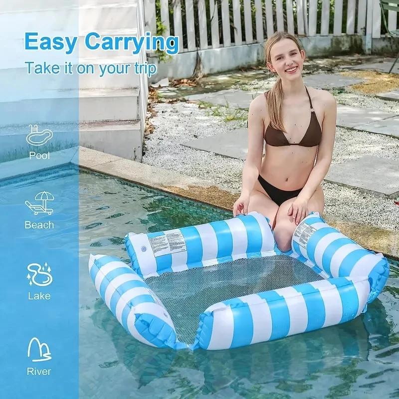 Inflatable Water Rocking Chair - Swimming Pool Portable Floating Bed - Adult Swimming Pool Floating Bed Chair