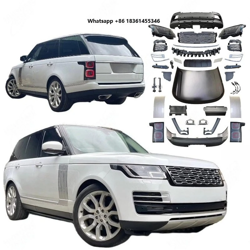 For Range Rover Vogue 2014-2017 Change To 2022 Sva Style Front+rear Bumper Dream Garage Factory Wholesale Body Kits