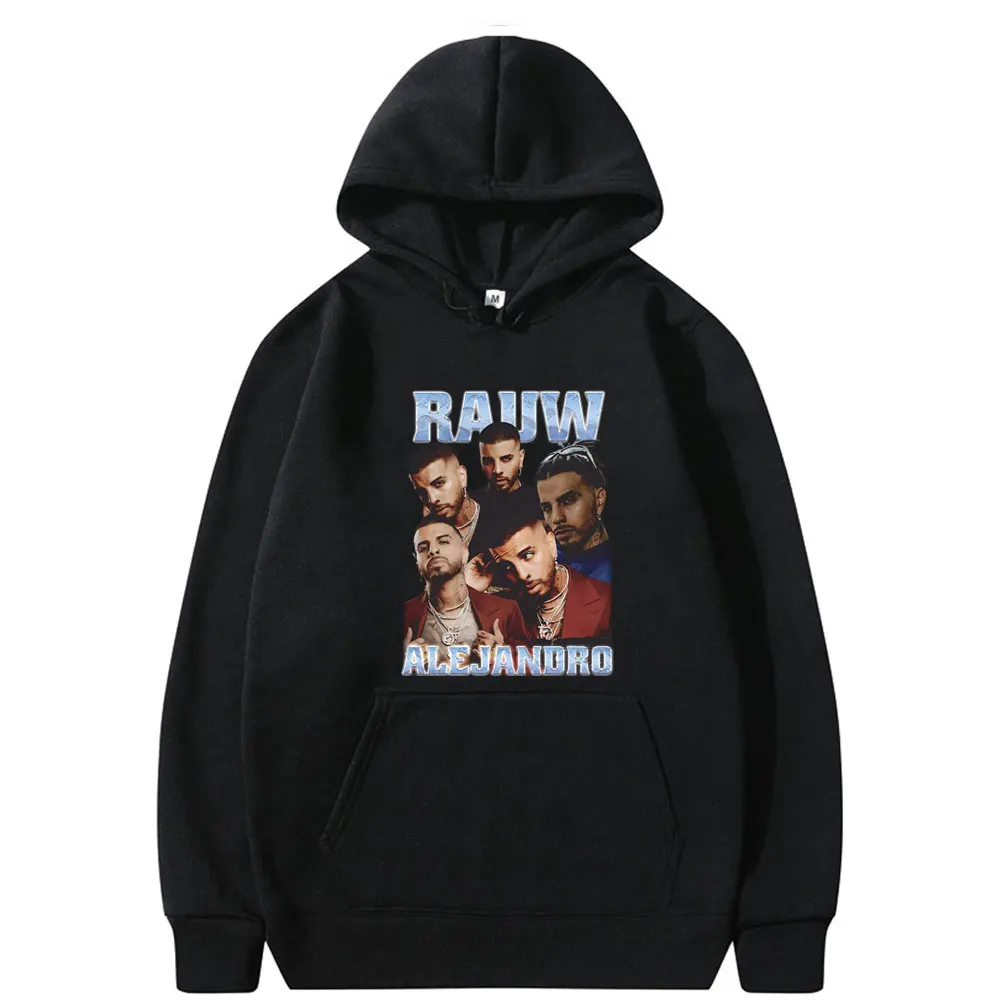 

Rapper Rauw Alejandro Graphic Print Hoodie Men Women's Hip Hop Fashion Streetwear Male Casual Oversized Fleece Cotton Hoodies