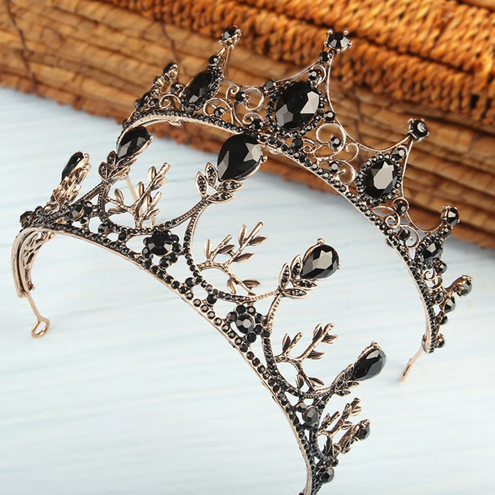

Baroque Crown Tiara Bride Headpiece Fairy Unique for Women Bridal Vintage Headdress