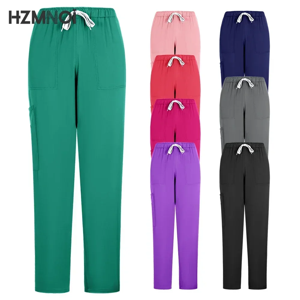 Nurse Scrubs New Fashion Medical Scrub Soft Breathable Jogger Pants Set Surgical Uniforms Woman Nursing Clinical Doctor Workwear