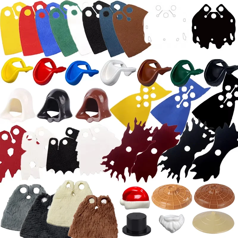 Movies Figures Accessories Building Blocks Dementor Perforated Cloak Fabric Art Coat Robe Hood Shell Hat Bricks Toys Gifts