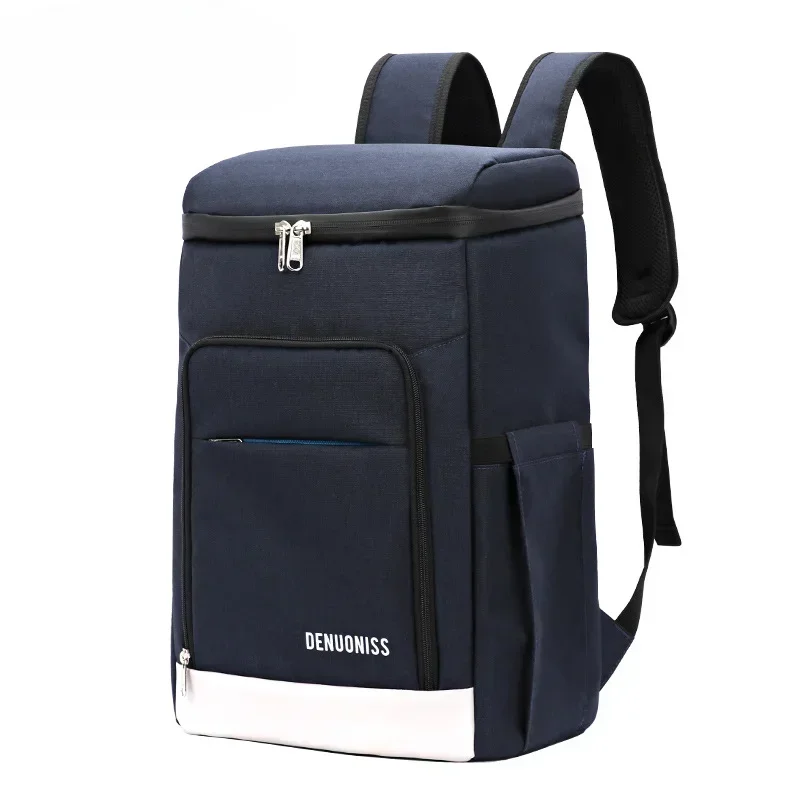 Thermal Insulated Backpack Outdoor Picnic Backpack Refrigerator Ice Beer Cooler Bag Lunch Bag 24-28L Waterproof Camping Supplies