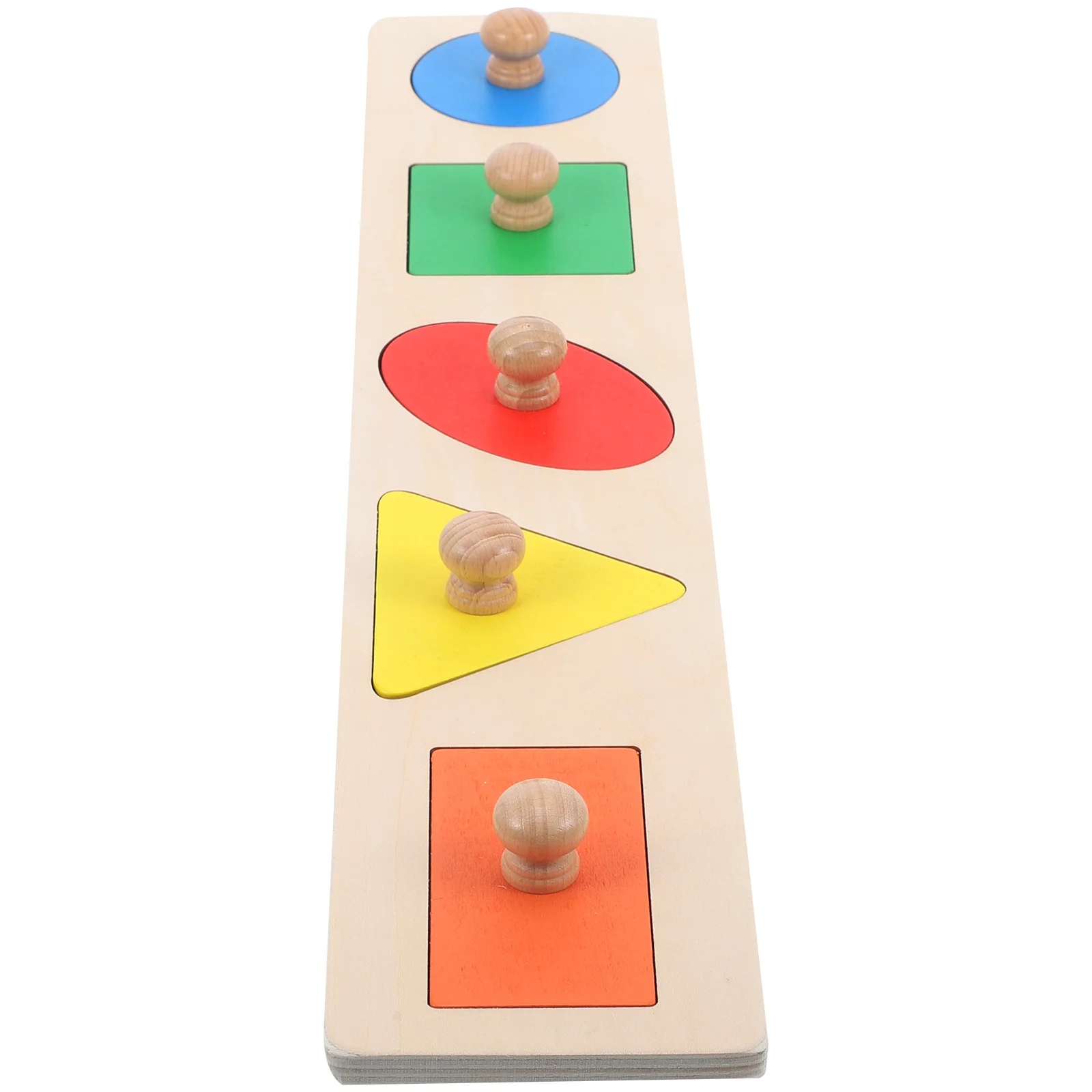 

Geometric Baby Toys Puzzles Toddler Knob Girl Jumbo Wood Shapes Child Infant