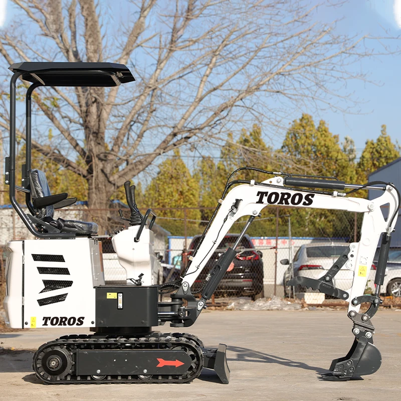 Toros Mini Digger Farm Cultivate Ce/Eurp/Epa Engine Customized Mini Excavators 1 Ton 1.2 Ton New Farm Mini Diggers