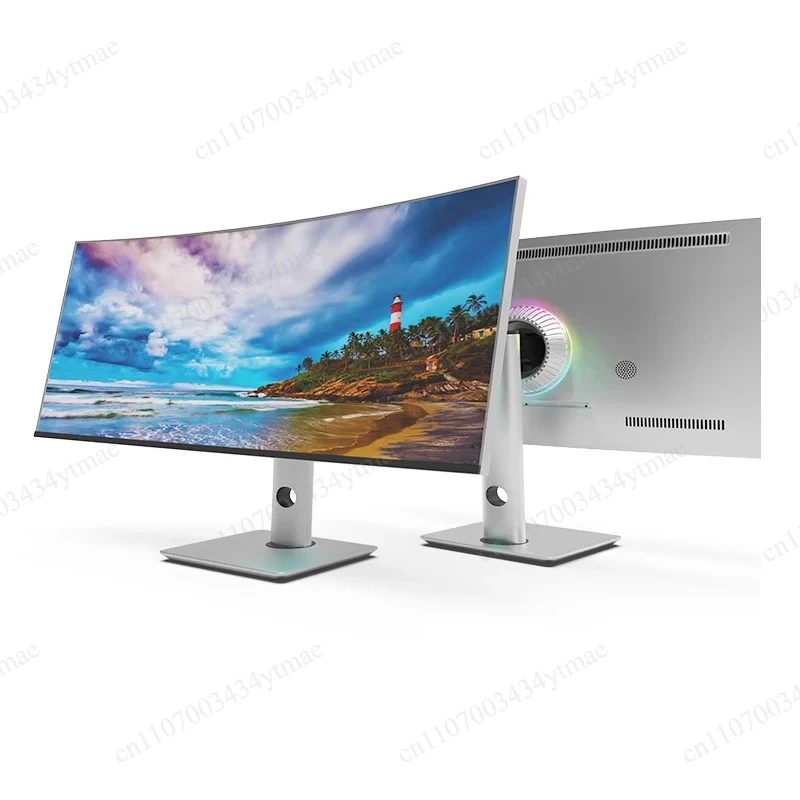 40 Inch Curved Gaming Monitor 5K 75Hz 1ms Response 21:9 Ratio 10Bit 96% DCI-P3 Nano IPS Display DP HDMI Type C Interface