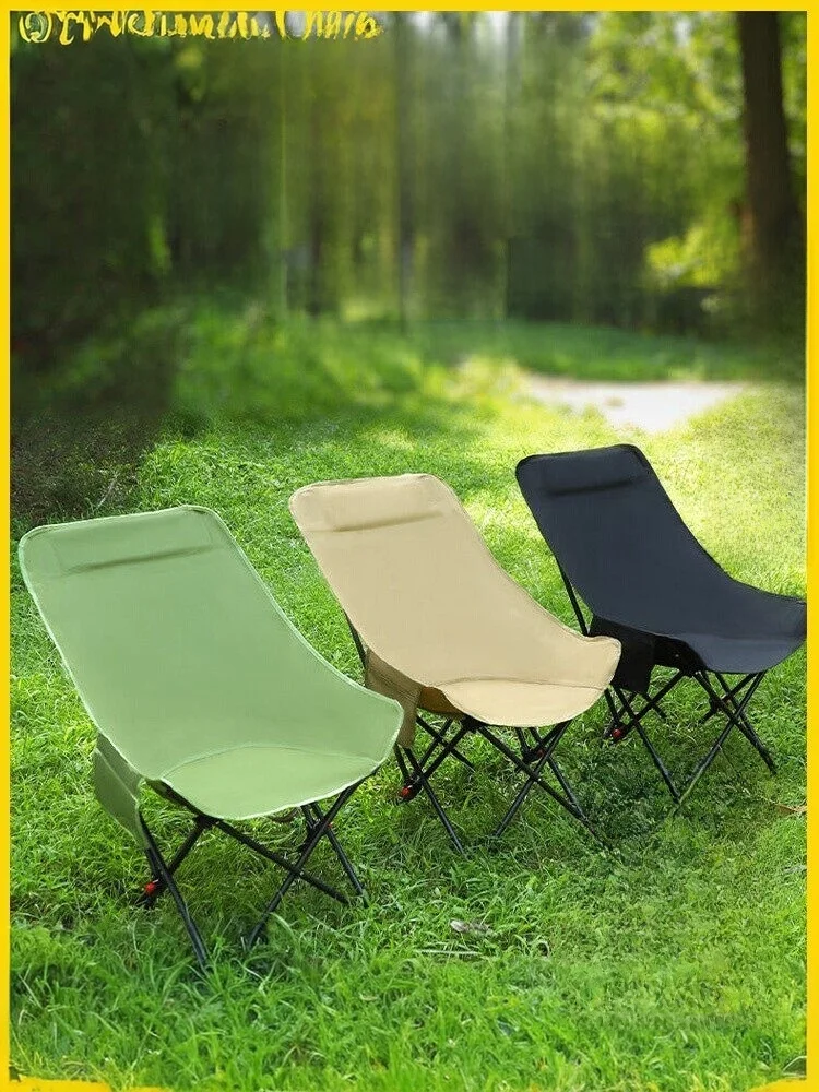portable-outdoor-adjustable-height-moon-chair-camping-stacking-chair-reclining-dual-use-high-back-folding-chair-carbon-steel