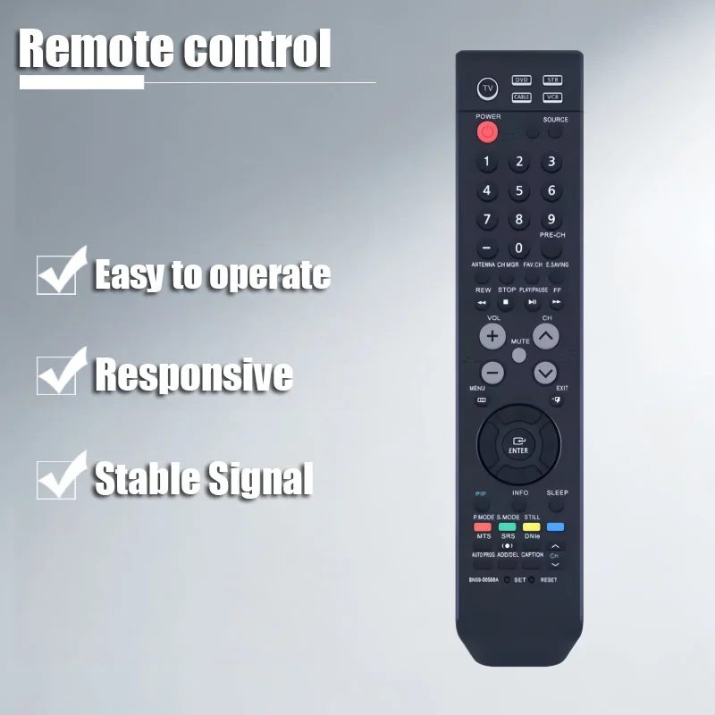 Applicable to Samsung AK59-00062A DVD-VR329 Remote Control Replacement for DVD VHS VCR Combo Player Recorder New Condition
