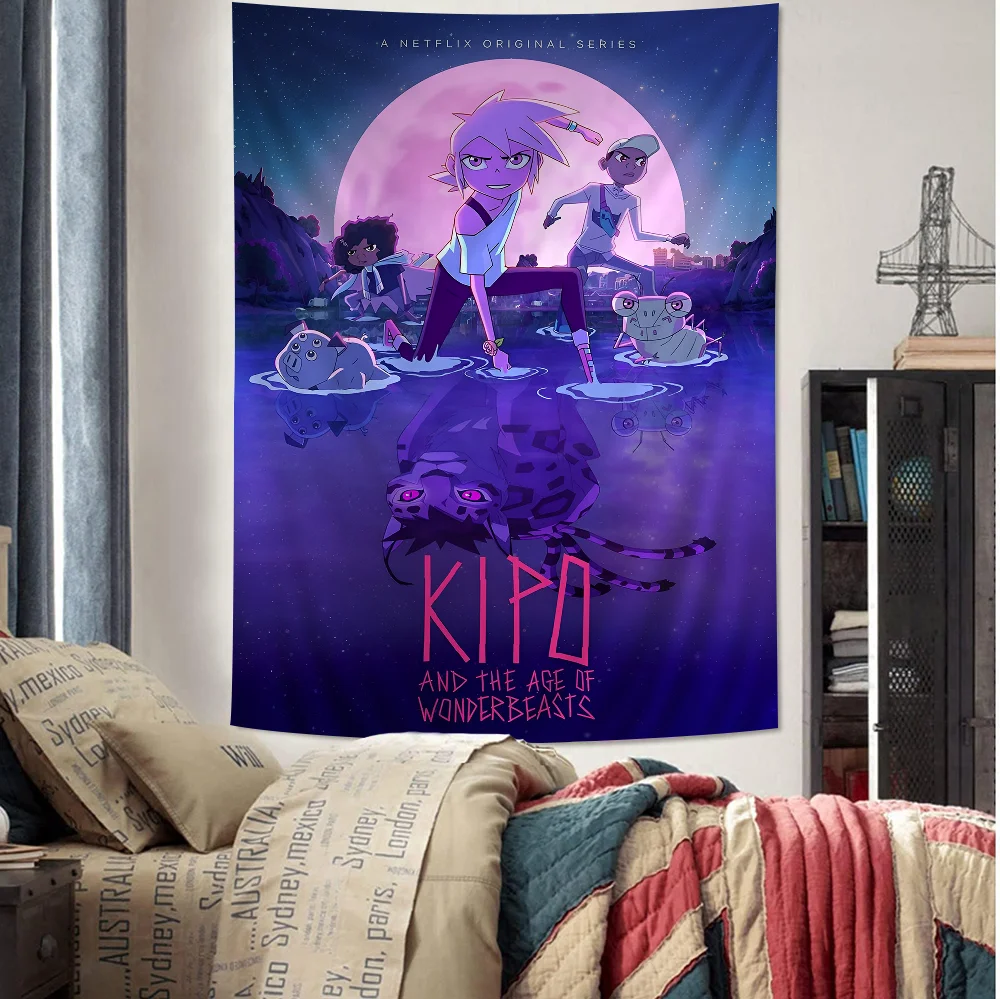 

K-Kipo And The Age Of Wonderbeasts Colorful Tapestry Wall Hanging Cheap Hippie Wall Hanging Tapestries Mandala Wall Hanging