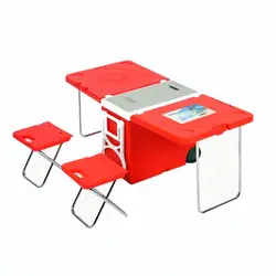 Outdoor Tragbare faltbare Lagerung klappbare zusammenklappbare Camping Camp Picknick Tisch und Stühle Set für Camping