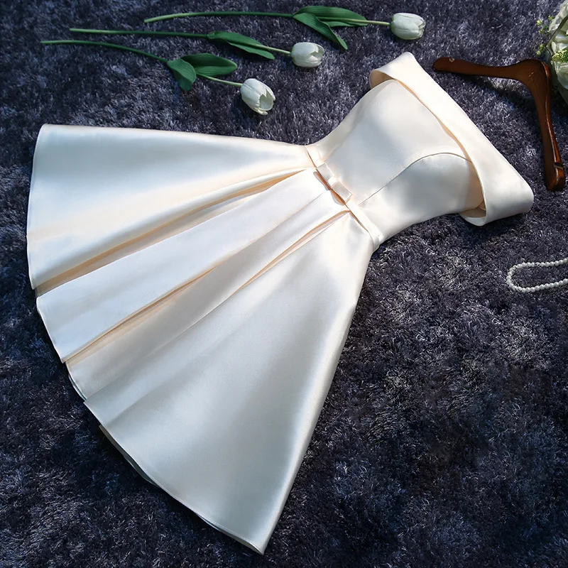 

Wedding Maid of White Dr Women's Dr Par Evening Gown One oulder Sle Cusized Design Service