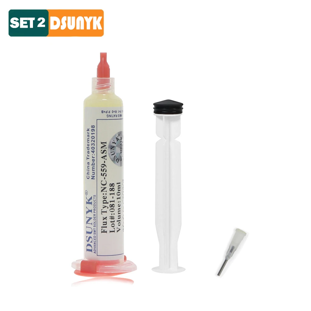 Original NC-559-ASM 10cc Flussmittel ohne sauberen Flussmittel zum Löten SMD BGA Reballing Löten Schweißen Flussmittel Lötpaste