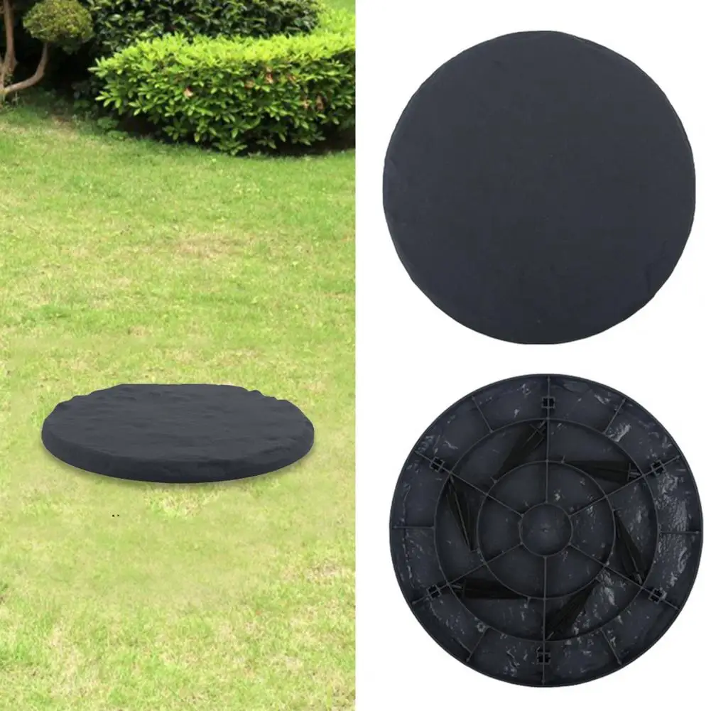 Resin Garden Stones Decorative Weather-proof Garden Stepping Stones for Outdoor Pathways Landscaping Round Square for Yard