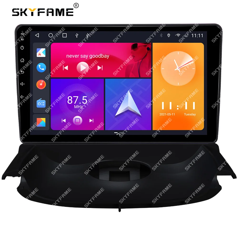 SKYFAME Car Fascia Frame Adapter Canbus Box Decoder Android Dash Radio Fitting Panel Kit For Peugeot 206 Citroen C2